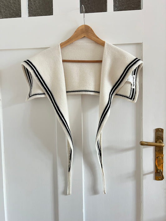 Nautischer Schal aus Merinowolle