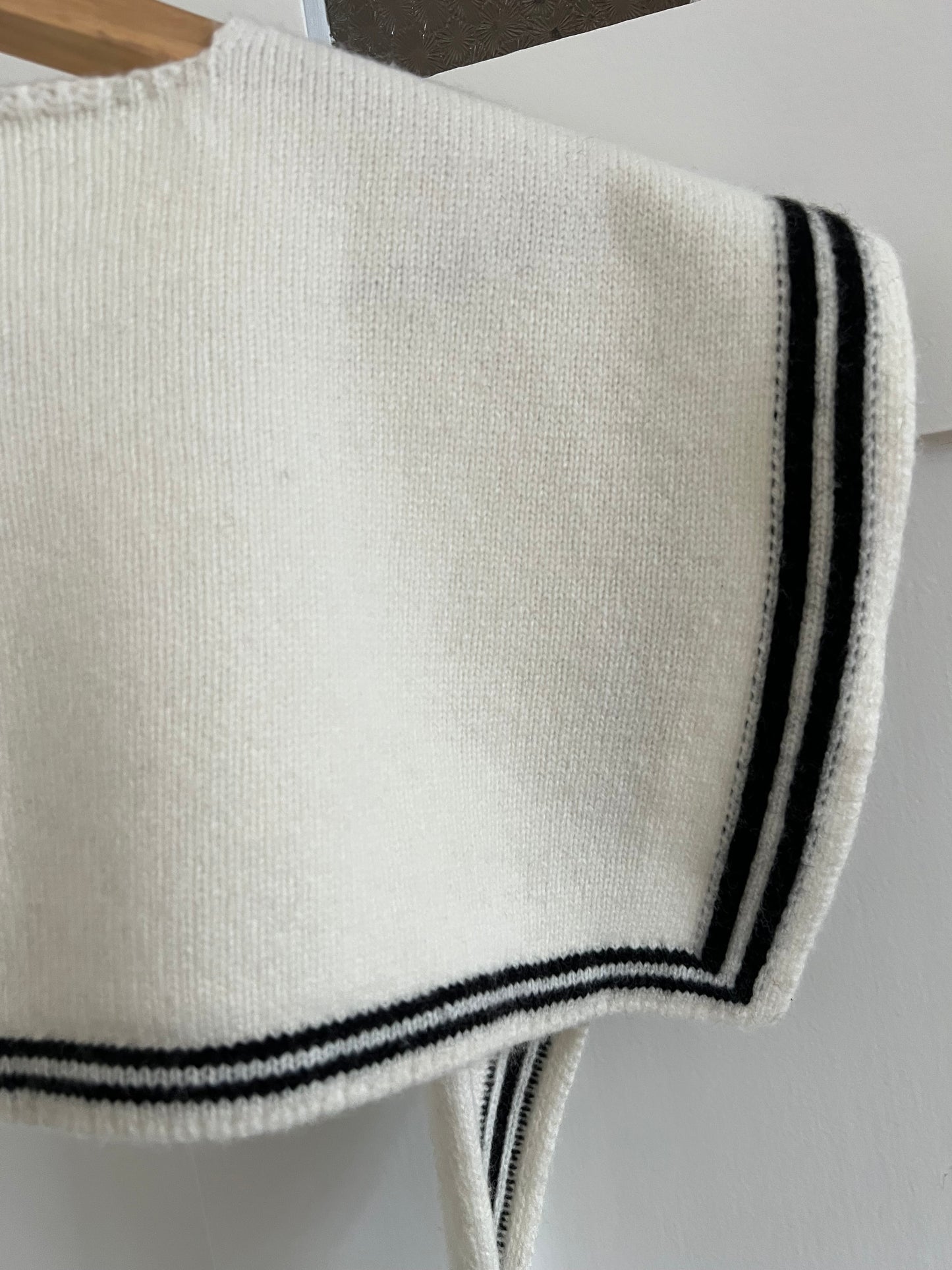 Nautischer Schal aus Merinowolle