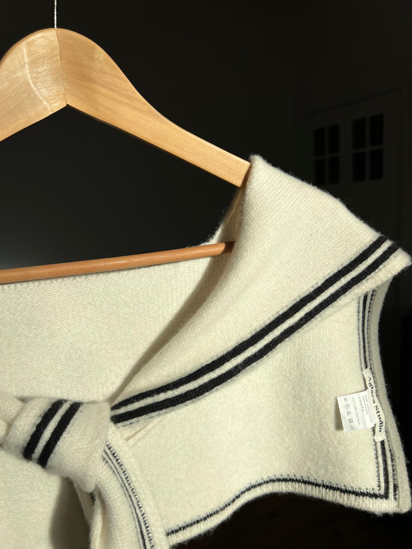 Nautischer Schal aus Merinowolle