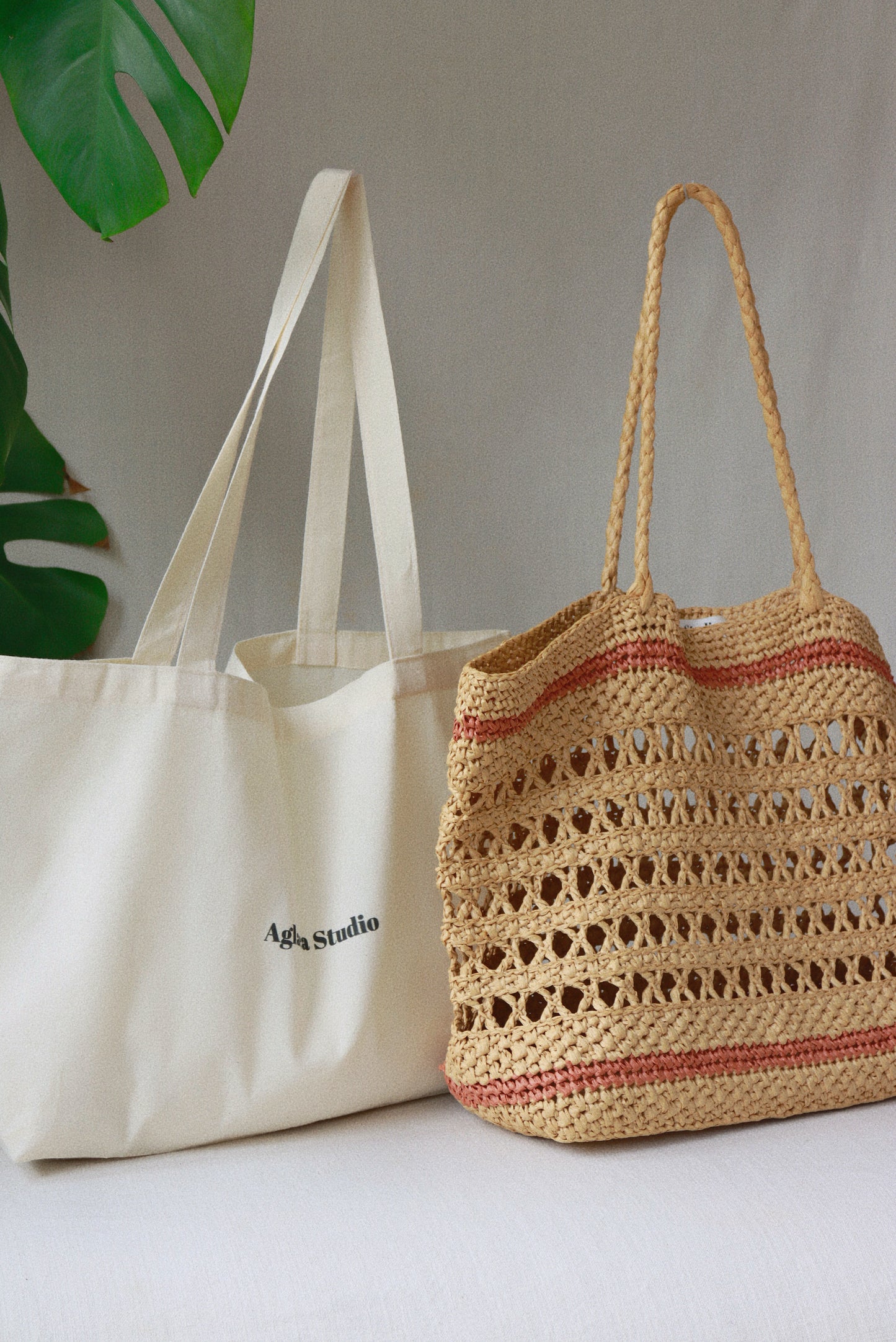 Große Raffia-Strandtasche »Classic«